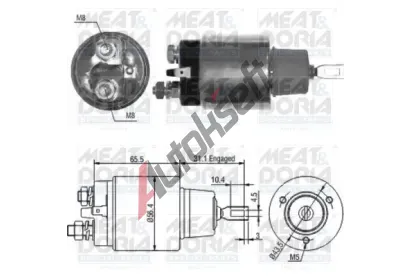 MEAT & DORIA Elektromagnetick spna startru MAD 46066, 46066