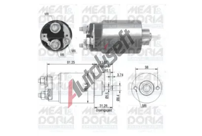 MEAT & DORIA Elektromagnetick spna startru MAD 46082, 46082