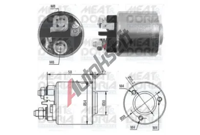 MEAT & DORIA Elektromagnetick spna startru MAD 46083, 46083