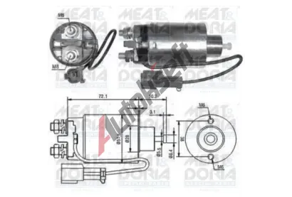 MEAT & DORIA Elektromagnetick spna startru MAD 46096, 46096