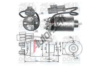 MEAT & DORIA Elektromagnetick spna startru MAD 46180, 46180