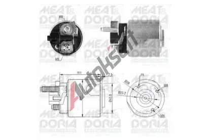 MEAT & DORIA Elektromagnetický spínač startéru MAD 46224, 46224 MEAT & DORIA Elektromagnetický spínač startéru MAD 46224, 46224