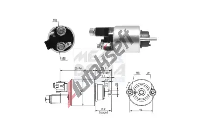 MEAT & DORIA Elektromagnetický spínač startéru MAD 46298, 46298 MEAT & DORIA Elektromagnetický spínač startéru MAD 46298, 46298