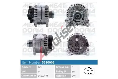 MEAT & DORIA Alterntor MAD 5510005, 5510005