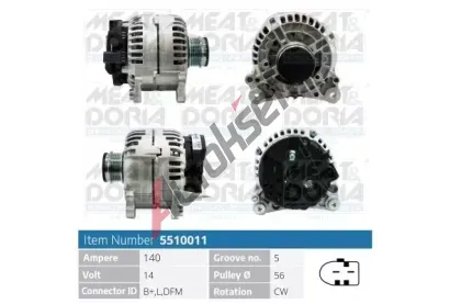 MEAT & DORIA Alterntor MAD 5510011, 5510011