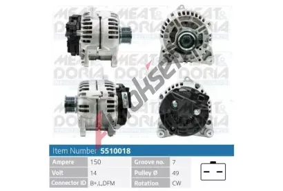 MEAT & DORIA Alterntor MAD 5510018, 5510018