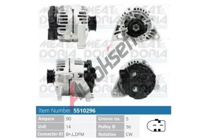 MEAT & DORIA Alterntor MAD 5510296, 5510296