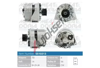 MEAT & DORIA Alterntor MAD 5510313, 5510313