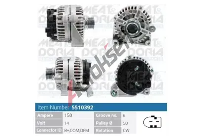 MEAT & DORIA Alterntor MAD 5510392, 5510392