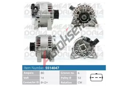 MEAT & DORIA Alterntor MAD 5514047, 5514047