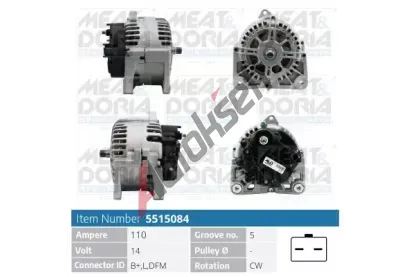 MEAT & DORIA Alterntor MAD 5515084, 5515084