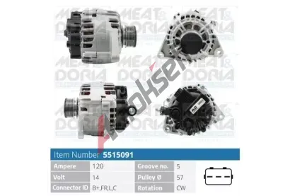 MEAT & DORIA Alterntor MAD 5515091, 5515091
