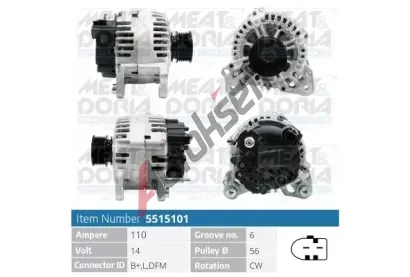 MEAT & DORIA Alterntor MAD 5515101, 5515101