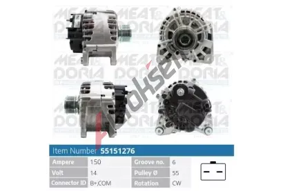 MEAT & DORIA Alterntor MAD 55151276, 55151276