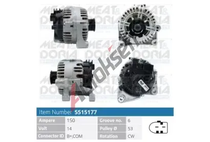 MEAT & DORIA Alterntor MAD 5515177, 5515177