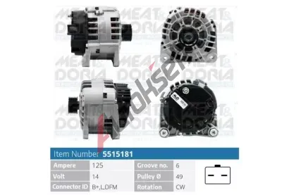 MEAT & DORIA Alterntor MAD 5515181, 5515181