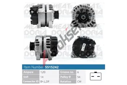 MEAT & DORIA Alterntor MAD 5515242, 5515242