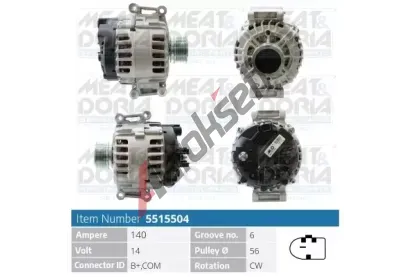 MEAT & DORIA Alterntor MAD 5515504, 5515504