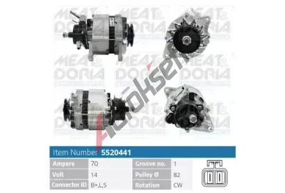 MEAT & DORIA Alterntor MAD 5520441, 5520441