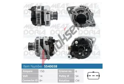 MEAT & DORIA Alterntor MAD 5540038, 5540038
