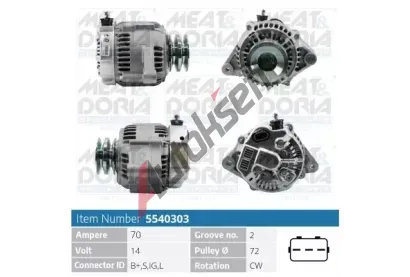 MEAT & DORIA Alterntor MAD 5540303, 5540303