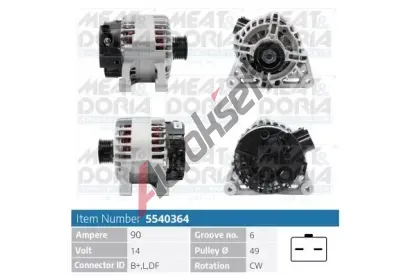 MEAT & DORIA Alterntor MAD 5540364, 5540364