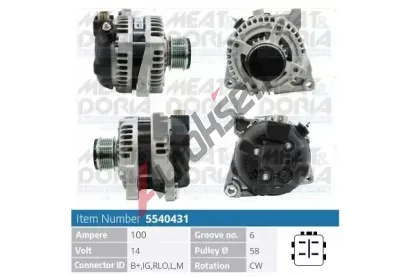 MEAT & DORIA Alterntor MAD 5540431, 5540431