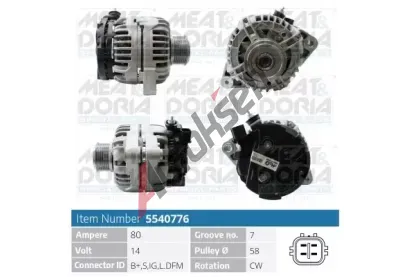 MEAT & DORIA Alterntor MAD 5540776, 5540776
