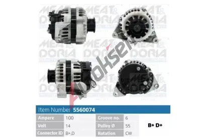 MEAT & DORIA Alterntor MAD 5560074, 5560074