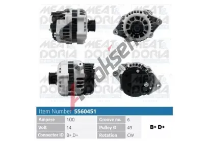 MEAT & DORIA Alterntor MAD 5560451, 5560451