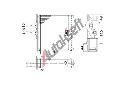 MAGNETI MARELLI chladi� topen� typ 18.28.590, 180-195-40mm