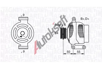 MAGNETI MARELLI Alterntor MAG 063358061010, 063358061010