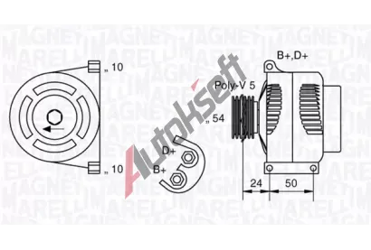 MAGNETI MARELLI Alterntor MAG 063377027010, 063377027010