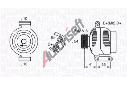 MAGNETI MARELLI Alterntor MAG 063377028010, 063377028010