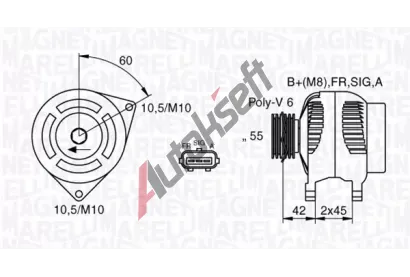 MAGNETI MARELLI Alterntor MAG 063377416010, 063377416010