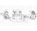 MAGNETI MARELLI Startér MAG 063725589010, 063725589010