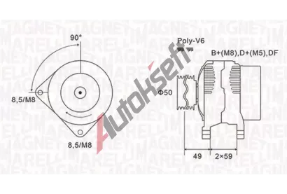 MAGNETI MARELLI Alterntor MAG 063731147010, 063731147010