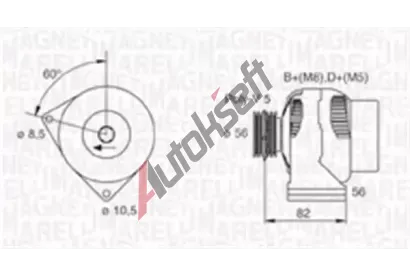 MAGNETI MARELLI Alterntor MAG 063731305010, 063731305010