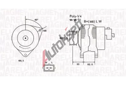 MAGNETI MARELLI Alterntor MAG 063731317010, 063731317010