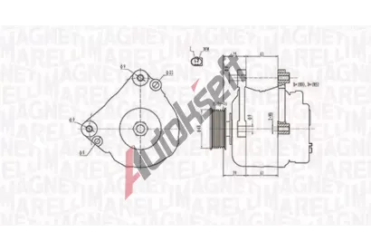 MAGNETI MARELLI Alterntor MAG 063731402010, 063731402010