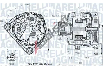 MAGNETI MARELLI Alterntor MAG 063731406710, 063731406710
