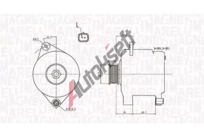 MAGNETI MARELLI Alterntor MAG 063731444010, 063731444010