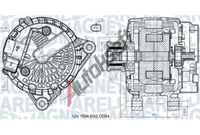 MAGNETI MARELLI Alterntor MAG 063731472410, 063731472410