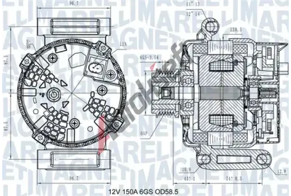 MAGNETI MARELLI Alterntor MAG 063731546110, 063731546110