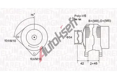MAGNETI MARELLI Alterntor MAG 063731564010, 063731564010