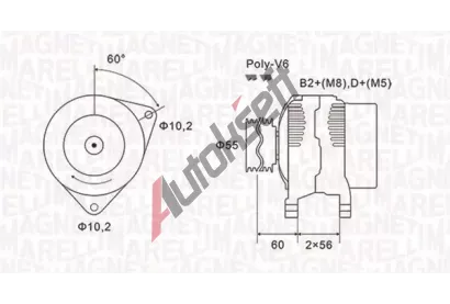 MAGNETI MARELLI Alterntor MAG 063731577010, 063731577010