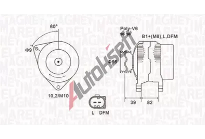 MAGNETI MARELLI Alterntor MAG 063731588010, 063731588010