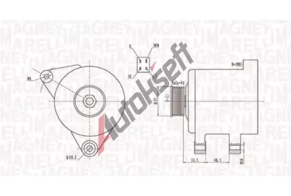 MAGNETI MARELLI Alterntor MAG 063731605010, 063731605010
