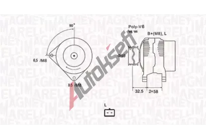 MAGNETI MARELLI Alterntor MAG 063731627010, 063731627010