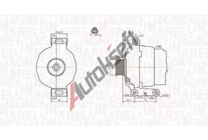 MAGNETI MARELLI Alterntor MAG 063731636010, 063731636010